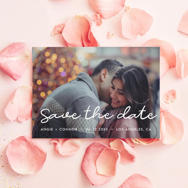 Simple  Save the date photo card (Creator Uploaded)