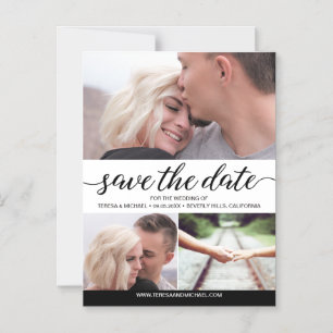 Simple Save the Date Wedding Announcement