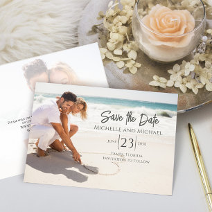 Simple Save the Date Wedding Photo Custom