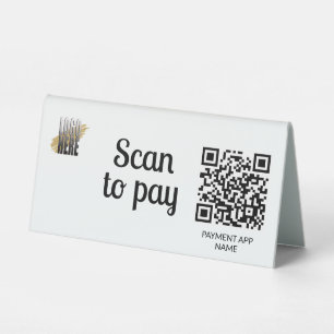 Simple Scan to Pay QR Code White