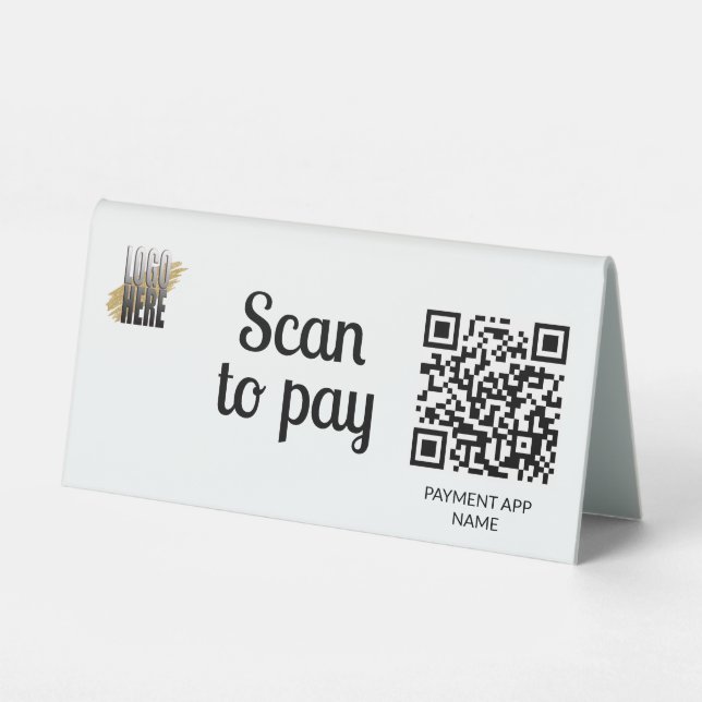 Simple Scan to Pay QR Code White (Front)