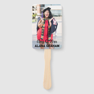 Simple School Photo Graduation Hand Fan