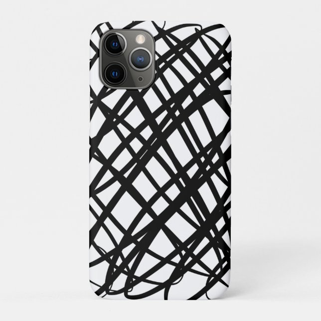 Simple Scribble | Black |  Case-Mate iPhone Case (Back)