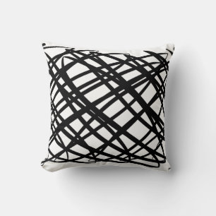 Simple Scribble   Black   Cushion