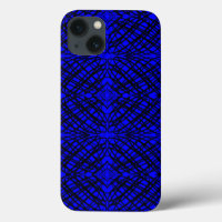 Simple Scribble | Mirror Tiling | Blue |