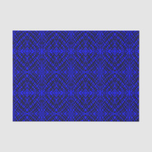 Simple Scribble Mirror Tiling Blue Tissue Paper
