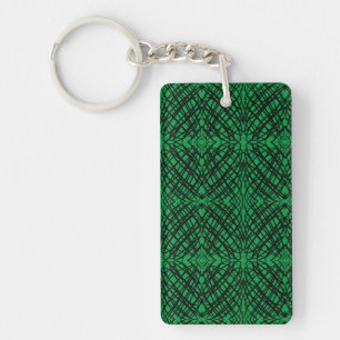 Simple Scribble   Mirror Tiling   Green   Key Ring