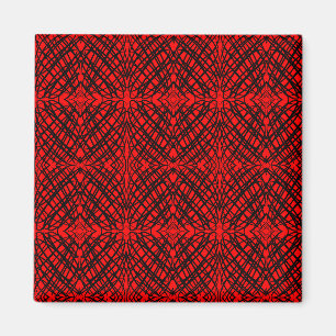 Simple Scribble   Mirror Tiling   Red   Magnet