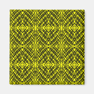 Simple Scribble   Mirror Tiling   Yellow   Office Magnet