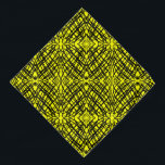 Simple Scribble | Mirror Tiling | Yellow | Pet  Bandana<br><div class="desc">When we were playing around and this black pattern happened, then tried the mirrored tiling and this happened, we never thought it would make such a great design, adding colour makes it even better. You can add this interesting design to any products you like, change it to any colour you...</div>