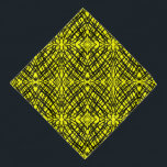 Simple Scribble | Mirror Tiling | Yellow | Pet  Bandana<br><div class="desc">When we were playing around and this black pattern happened, then tried the mirrored tiling and this happened, we never thought it would make such a great design, adding colour makes it even better. You can add this interesting design to any products you like, change it to any colour you...</div>