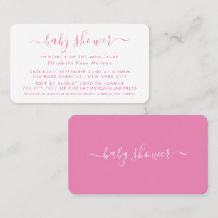 Simple Script - Baby Shower Ticket Invitation