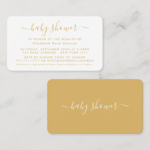 Simple Script - Baby Shower Ticket Invitation