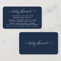 Simple Script - Baby Shower Ticket Invitation