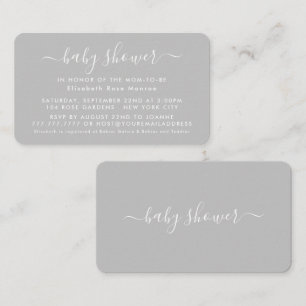 Simple Script - Baby Shower Ticket Invitation