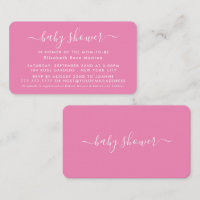 Simple Script - Baby Shower Ticket Invitation