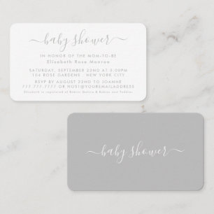 Simple Script - Baby Shower Ticket Invitation