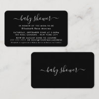 Simple Script - Baby Shower Ticket Invitation
