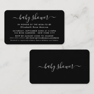 Simple Script - Baby Shower Ticket Invitation