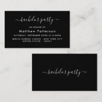 Simple Script - Bachelor Party Ticket Invitation