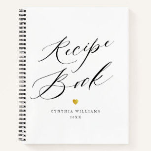 simple script black and white notebook