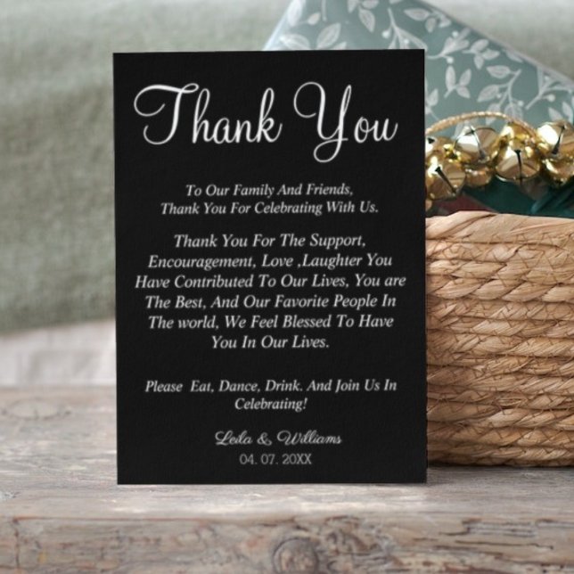 Simple script black template thank you wedding (Creator Uploaded)