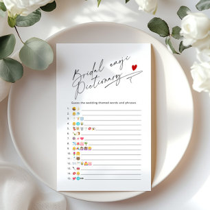 Simple script bridal shower emoji pictionary game
