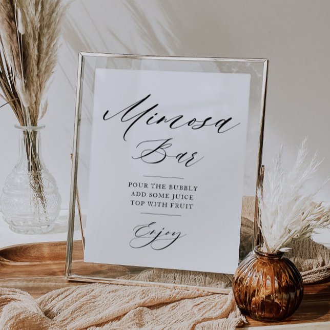 simple script bridal shower mimosa bar sign (Creator Uploaded)