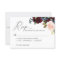 Simple Script Burgundy Navy Blush Floral Wedding