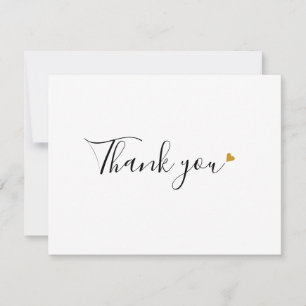Simple Script Business Thank You Card