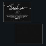 Simple Script Business Thank You Enclosure Card<br><div class="desc">Easily personalise these thank you cards with your logo and wording by using the "personalise this template" section or click the "customise further" link to change the font styles, colours and layout to suite. There is also room on the back of the card to add more wording or a photo...</div>