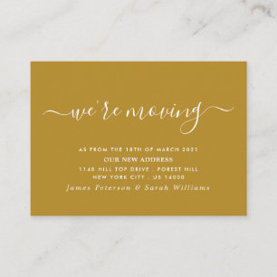 Simple Script Change of Address Enclosure Card