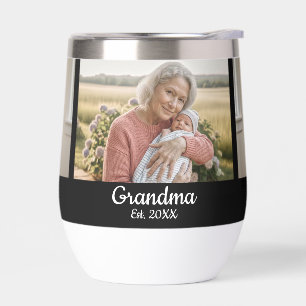 Simple Script Grandma Year Est. 3 Photo