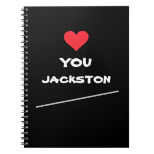 Simple script name cool cute love you heart  notebook