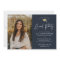 Simple Script Navy Blue Photo Graduation Party