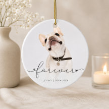 Simple Script Personalised Pet Memorial Photo