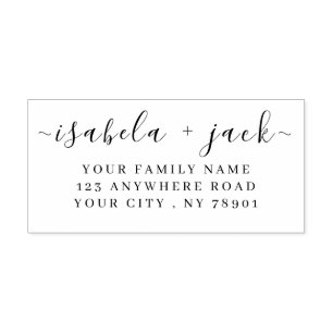 Simple Script Personalised Self-inking Stamp