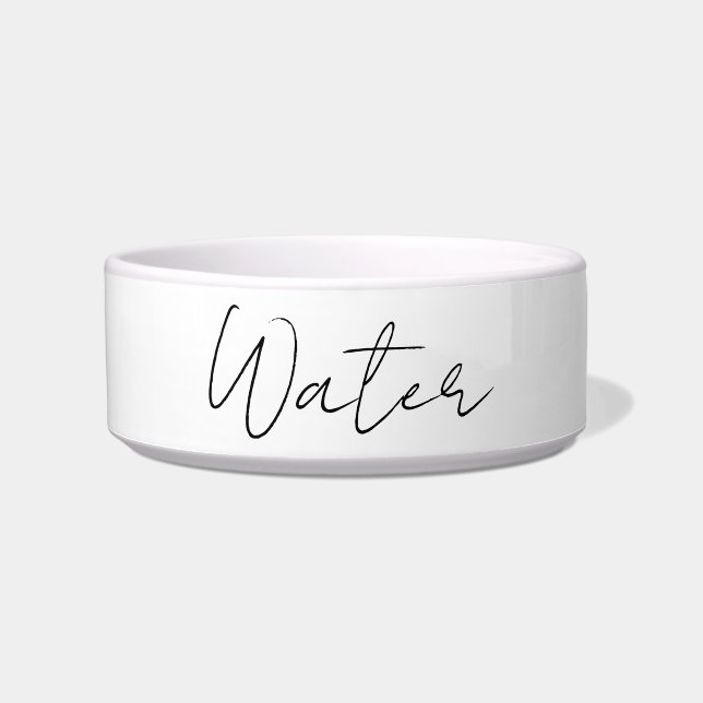 Simple script pet water bowl (Front)