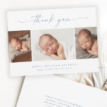 Simple Script Photo Collage Baby Thank You Card<br><div class="desc">Simple Script Photo Collage Baby Thank you card. The back includes a thank you message that you can personalise or remove if you prefer to hand write your thank you.</div>