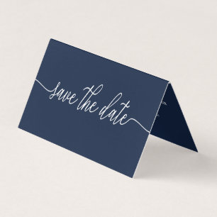 Simple Script Photo Save The Date Card