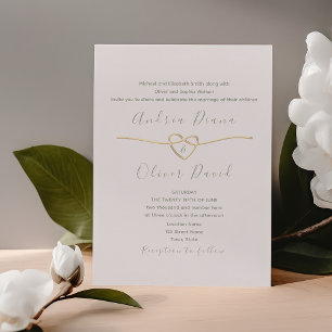 Simple Script Sage Green Wedding Invitation