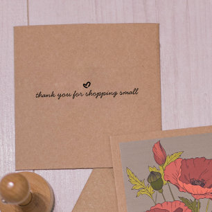 Simple Script Thank You, Packaging  Rubber Stamp
