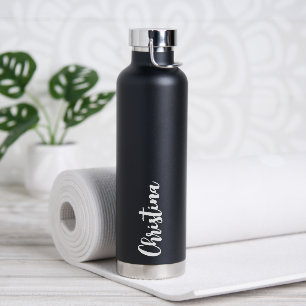 Simple Script Water Bottle