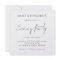 Simple Script Wedding Evening Party Invite
