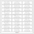 Simple Script Wedding Guest Address Labels