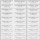 Simple Script Wedding Guest Names Address