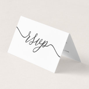 Simple Script with Photo RSVP Card