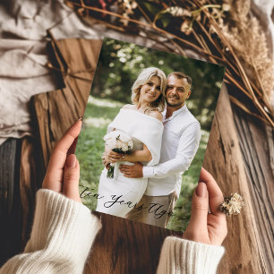 Simple Scripty 10th Anniversary - Ten Years Ago  Card