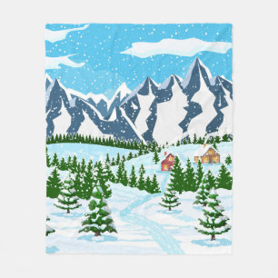 Simple seamless background - old fashion hand-draw fleece blanket