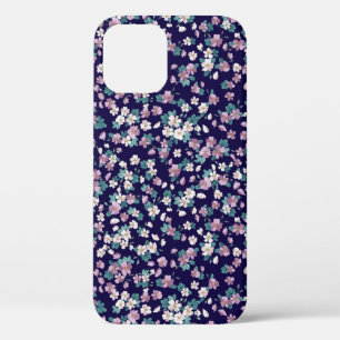 Simple seamless floral pattern with bright colorfu iPhone 12 case